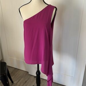 BCBG One-Shoulder Pink top